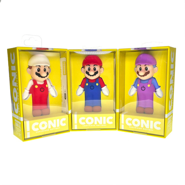 Iconic Plumber Man Battery 1 Count Assorted Colors