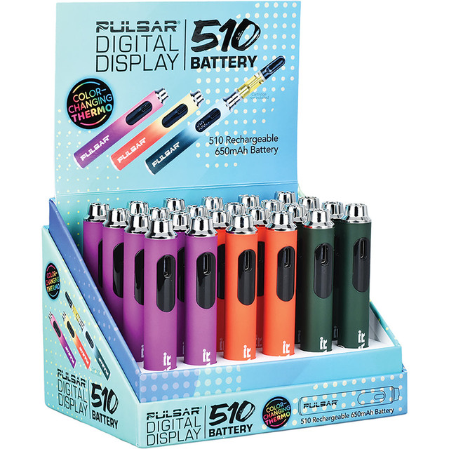 24ct Pulsar Digital Display Thermo Change 510 Battery - 650m
