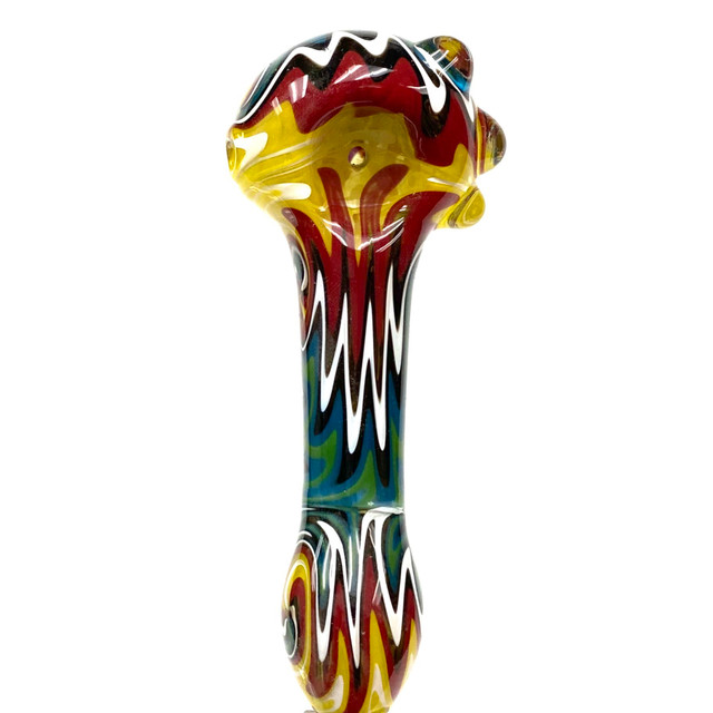 5" Full Wigwag Heady Glass Hand Pipe