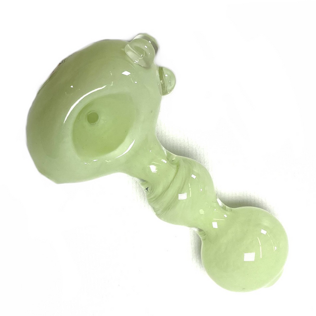 Green Glass Balls Hand Pipe