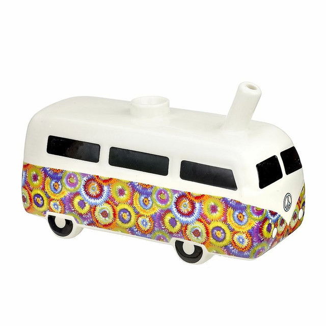 Ceramic Hippie Bus Pipe 8" Long