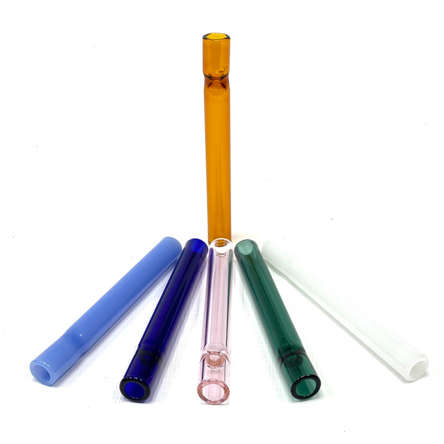 4" Glass Chillum One-Hitter Pipe - Assorted Colors
