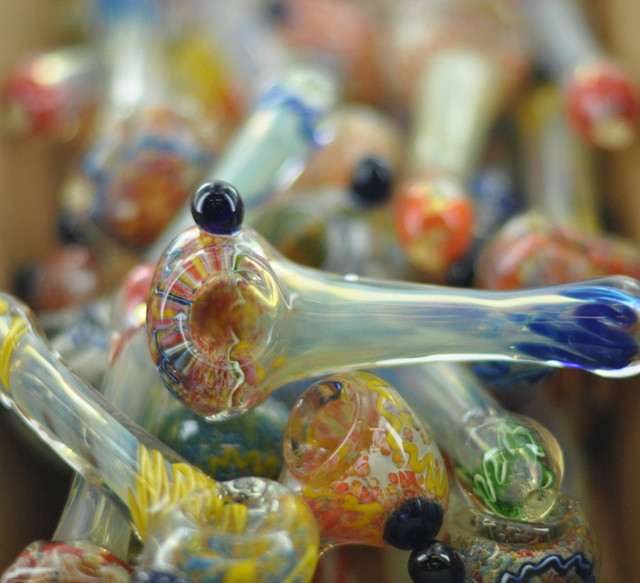 4" Electric Poppy Fields Hand Pipe