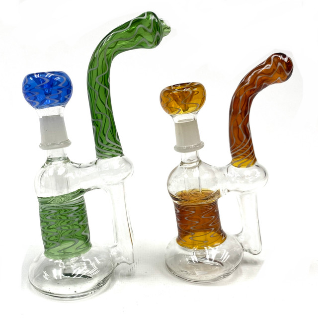 Sexy Glass Stiletto Bubbler 7"