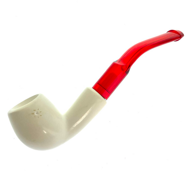 Mini Smooth Pipe NO Case Paykoc Genuine Block Meerschaum M60009BL