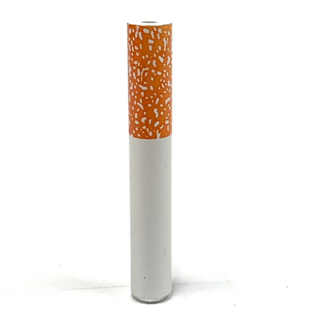 Small Metal Cigarette-Style One Hitter - Discreet Pipe for On-the-Go Use