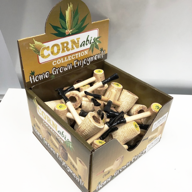 Cornabis Dubie 4.5" Corn Cob Pipe w/ Carb (36 PACK)