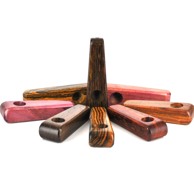 Quickdraw Wooden Hand Made Tobacco Pocket Pipe 3.5" - USA B10