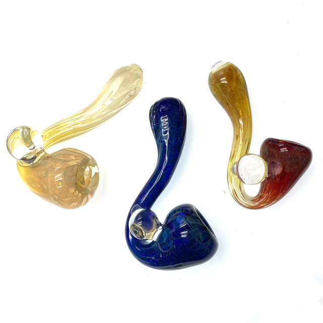 Nice Colorado Blown Sherlock Glass Pipe 5"