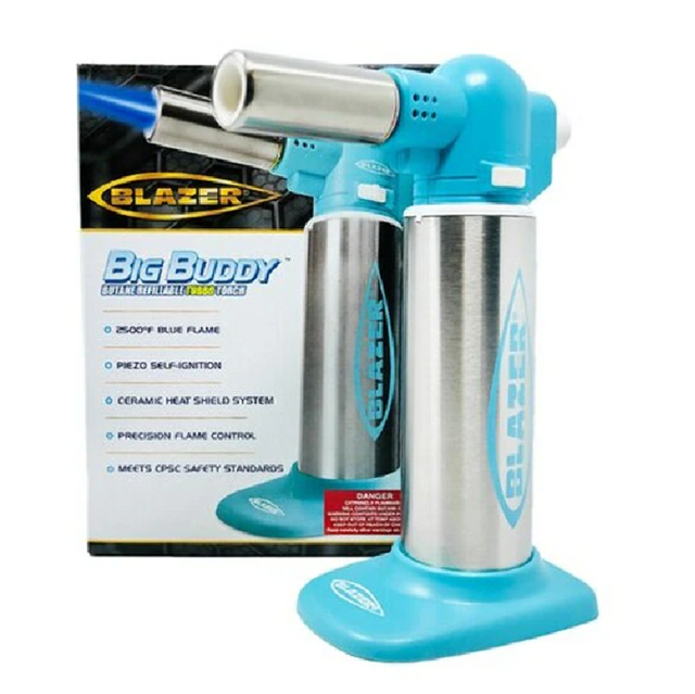 Teal Big Buddy Blazer Butane Torch
