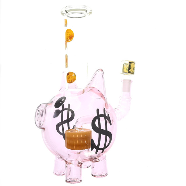 Piggy Bank Water Pipe 11"