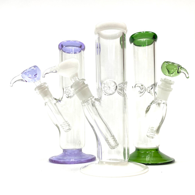 Clear Classic Tube with Color Touches 10" Made in America